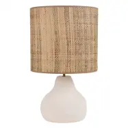 MARKET SET - Portinatx M bordslampa höjd 58 cm vit