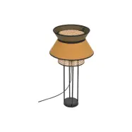 MARKET SET - Singapour DBL bordslampa, khaki/curry