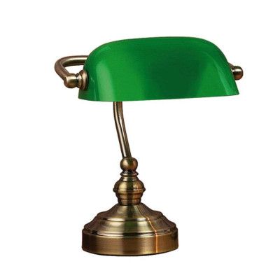 Markslöjd - Bankers Bordslampa 42 cm Oxide/Green