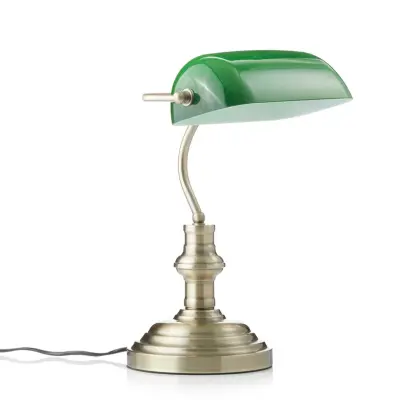Markslöjd - Bankers Bordslampa 42 cm Oxide/Green