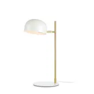 Markslöjd POSE Bordslampa 1L Vit/Borstad Mässing
