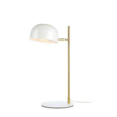 Markslöjd POSE Bordslampa 1L Vit/Borstad Mässing