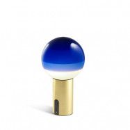 Marset - Dipping Light Portable Bordslampa Blue/Brushed Brass