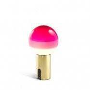 Marset - Dipping Light Portable Bordslampa Rosa/Brushed Brass