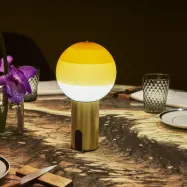 MARSET - Dipping Light Portable bordslampa Amber/Brushed Brass