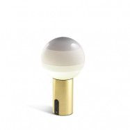 Marset - Dipping Light Portable Bordslampa Off-White/Brushed Brass