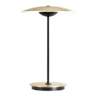 MARSET - Ginger LED-bordslampa i aluminium, mässing/vit