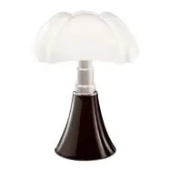 Pipistrello Bordslampa Mörk Brown - Martinelli Luce - Vardagsrum - Design - Metall - Med lampskärm