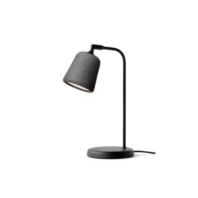 Material bordslampa, Dark Grey Concrete