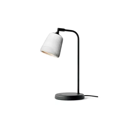 Material bordslampa, White Marble