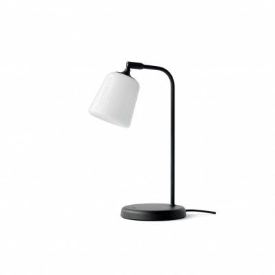 Material bordslampa, White Opal Glass