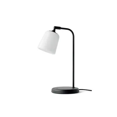 Material bordslampa, White Opal Glass