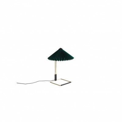 Matin Table Lamp Polished brass base, 300, Green