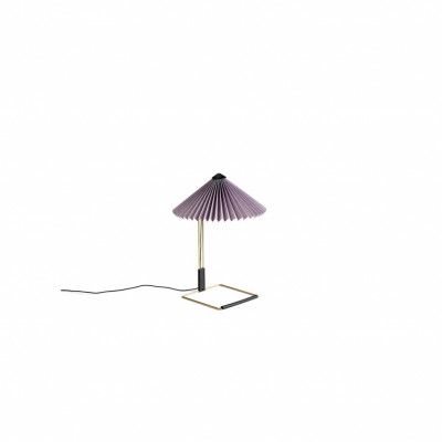Matin Table Lamp Polished brass base, 300, Lavender