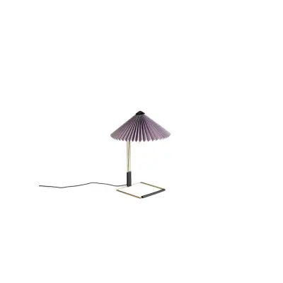 Matin Table Lamp Polished brass base, 300, Lavender