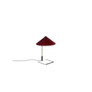 Matin Table Lamp Polished brass base, 300, Oxide red