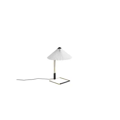 Matin Table Lamp Polished brass base, 300, White