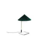 Matin Table Lamp Polished brass base, 380, Green