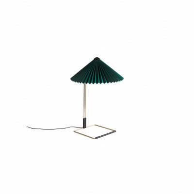 Matin Table Lamp Polished brass base, 380, Green