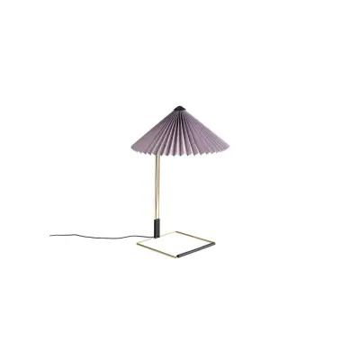Matin Table Lamp Polished brass base, 380, Lavender