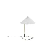 Matin Table Lamp Polished brass base, 380, White