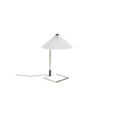 Matin Table Lamp Polished brass base, 380, White