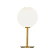 Aneta MOLEKYL bordlampa 1, matt mässing/vit