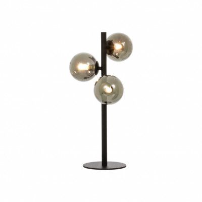 MOLEKYL bordslampa 3a, svart/rök