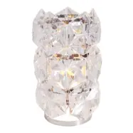 Monarque bordslampa, krom/klar 31cm