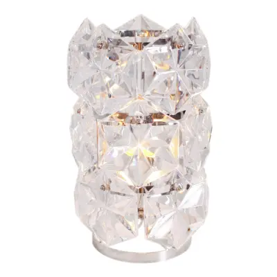 Monarque bordslampa, krom/klar 31cm