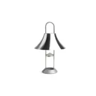 Mousqueton Portable Lamp, Brushed stainless steel