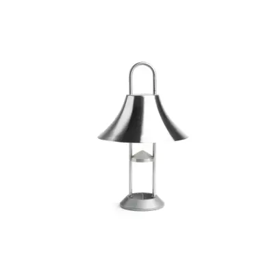 Mousqueton Portable Lamp, Brushed stainless steel