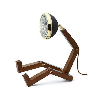 Mr. Wattson Bordslampa Rökt ask Mässing/Matt Svart