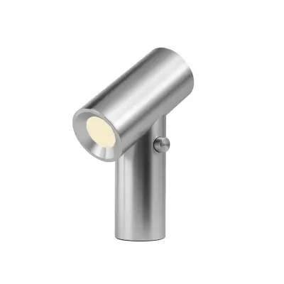 Muuto - Beam LED-bordslampa med batteri, grå aluminium, dimbar, IP56 –
