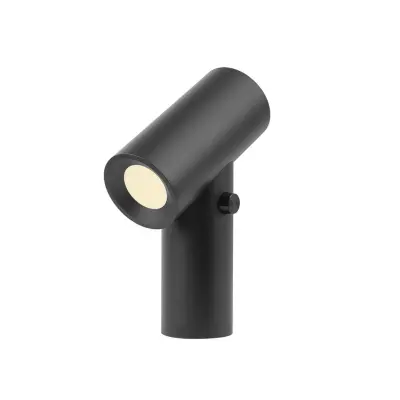 Muuto - Beam LED-bordslampa med batteri, svart aluminium, dimbar, IP65 –
