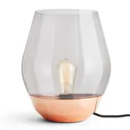 New Works - Bowl Bordslampa Raw Copper