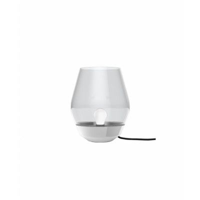 New Works - Bowl Bordslampa Stainless Steel/Smoked