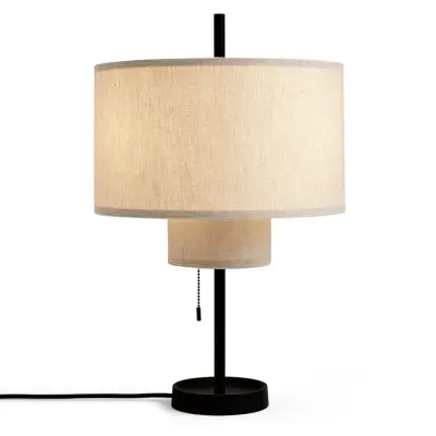 New Works - Margin Bordslampa Beige Canvas