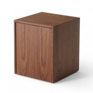 New Works - Mass Sidobord w/Låda Walnut