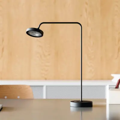 Nivo LED-bordslampa, svart, höjd 49 cm, 50° dimmer – Sigor - Vardagsrum - Modern - Aluminium - Med en ljuskälla
