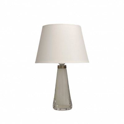 Orrefors glasfot vit/transparent