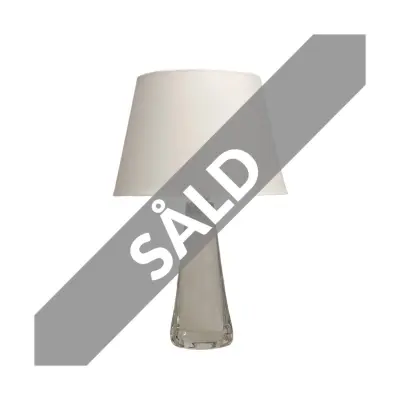 Orrefors glasfot vit/transparent