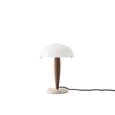 &Tradition - Herman SHY3 Bordslampa Opal/Oiled Walnut/Cream Marble