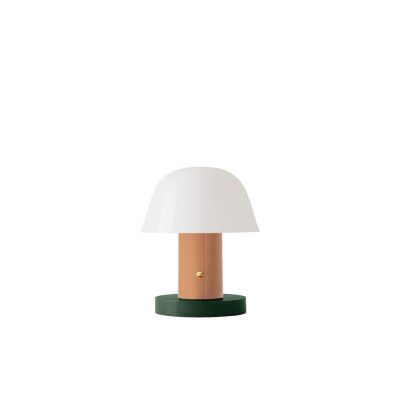 &Tradition - Setago JH27 Portable Bordslampa Nude/Forest