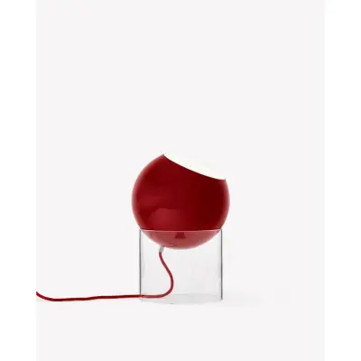 &tradition Topan Bordslampa VP13 Clear acrylic base Vermilion Red