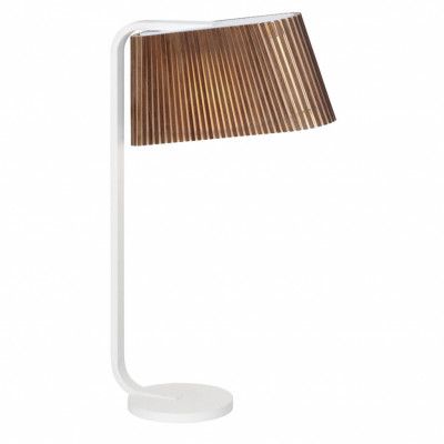 Owalo 7020 bordslampa, valnöt 50cm