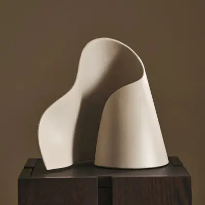 OYSTER bordslampa, kashmir, höjd 24 cm, metall – ferm LIVING - Vardagsrum - Design - Aluminium - Med en ljuskälla