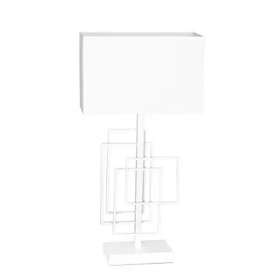 Paragon bordslampa, mattvit/vit 52cm
