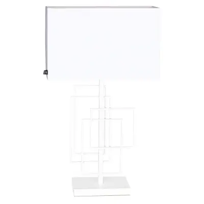 Paragon bordslampa, mattvit/vit 69cm