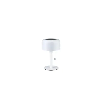 Paulmann - Bartja Solcelle Bordslampa w/USB-C 3-step Dim. IP44 Vit